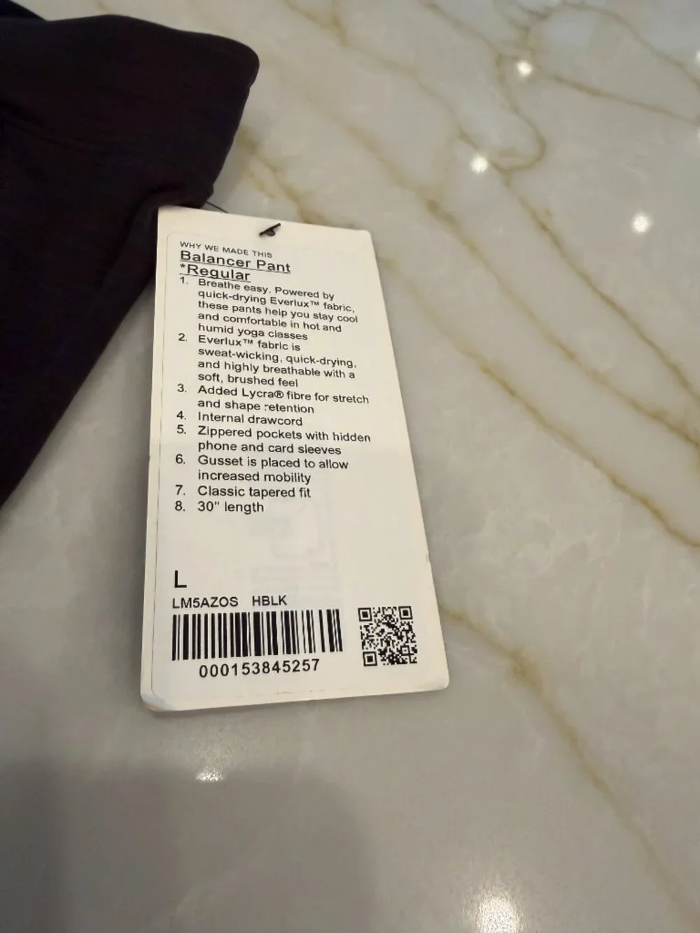 Lululemon Men's size large balancer pants.